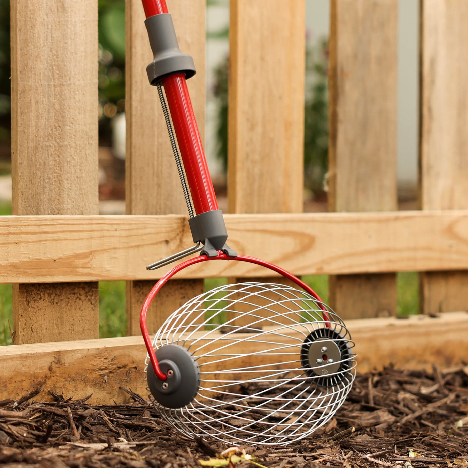 garden weasel grass seed Garden Weasel Large Nut Gatherer, durable, rust-resistant cleanup tool, grabs objects 1.5" and 3" in diameter. Lifetime warranty